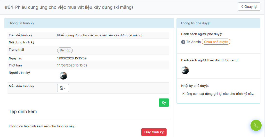 Giải pháp Phê duyệt Online trên phần mềm quản lý xây dựng