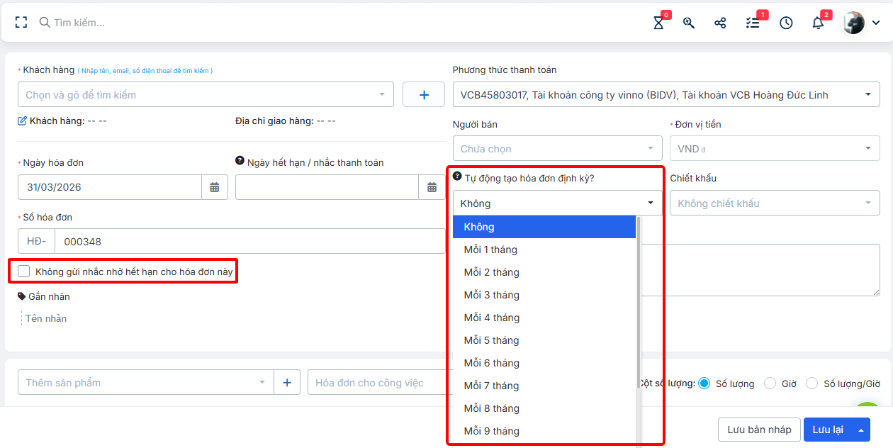 Giải pháp tự động nhắc nhở trên phần mềm quản lý doanh nghiệp Tư vấn DỊch vụ CNTT