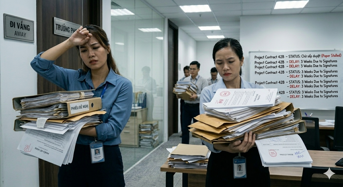 Vấn đề 1 của phần mềm trình ký online